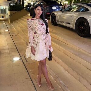 ZIMMERMANN Hypnotic Lace Trim Mini Dress